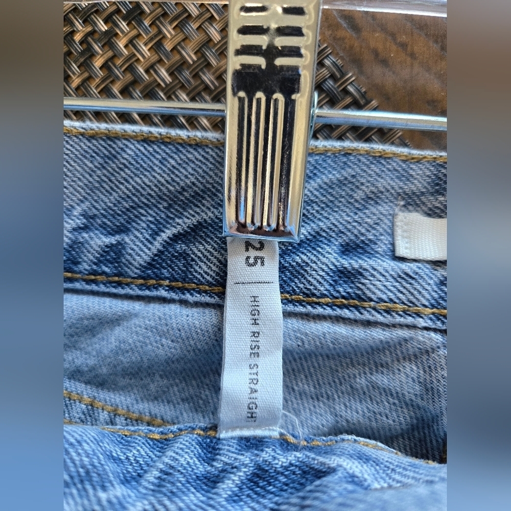 PacSun High Rise Ripped Straight Leg Jeans - Picture 10 of 10